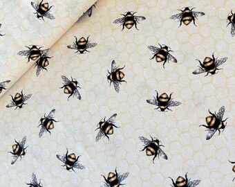 Robert Kaufman Patchwork Fabric EVERYDAY FAVORITES Cotton Fabric Bee, Honeycomb, Fabric Bees, Beekeeper, Honey, Nature