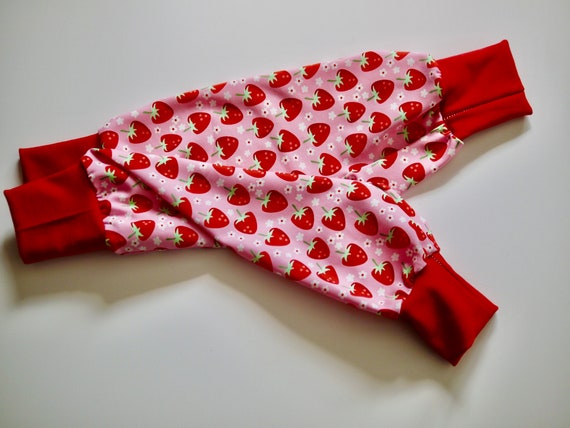 Jerseyhose Gr Babyhose Materialpaket DIY Nähset 56-92 Waschbär rosa 