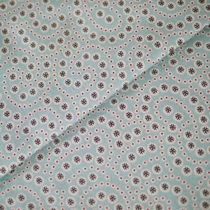 Andover patchwork fabric 100years, winter cotton fabric Christmas fabric Christmas decorative fabric dots frost flowers red turquoise