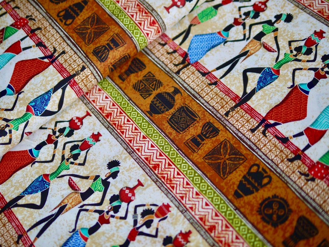 Miller Patchwork Fabric, Border Fabric, KENYA Series, Africa, African ...