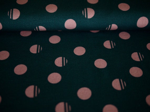 Baumwoll-Jersey Stoff Jersey rosa Riesen Polka Dots T-Shirt-Stoff Damen