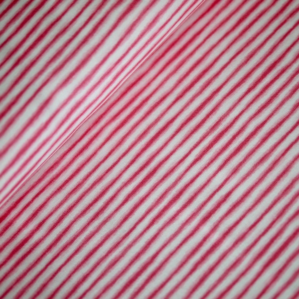 HILCO jersey stripes MINI STRIPE pink-pink-white, combination fabric, dress fabric, striped jersey pink, striped jersey, children's fabric