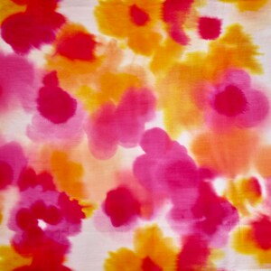 HILCO tissu en coton pour femme ASJA batik coloré, tissu en coton motif batik orange-jaune-rose, tissu pour robe pour femme, tissu pour chemisier en coton image 5