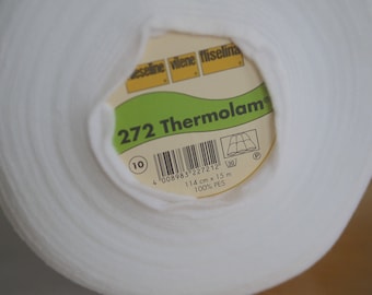 1 m Freudenberg 272 Thermolam volume fleece 90 cm, insert, VLieseline, fleece, white, for pot holders, oven gloves, placemats, heat protection