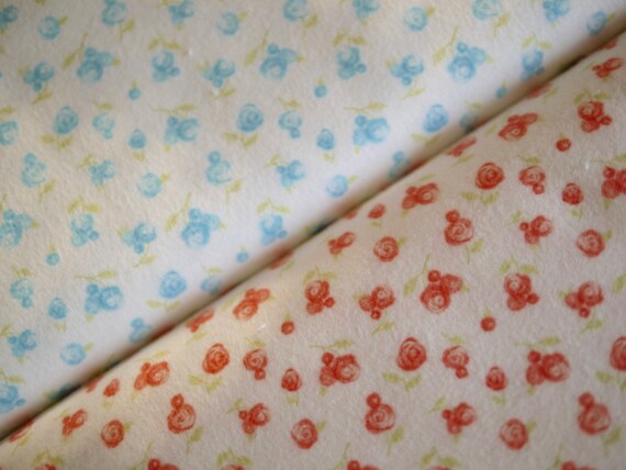 Blumen MODA Patchworkstoff,SWEET BABY by Abi Hall Flanell 2 Farben