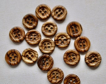 22 mm button, wooden buttons, wooden button