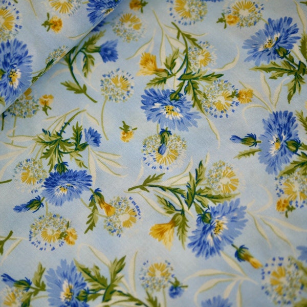 MODA patchwork fabric SUMMER BREEZE floral, cornflowers, dandelions, cotton fabric, decorative fabric, pillow fabric, bag fabric, quilt sewing, summer