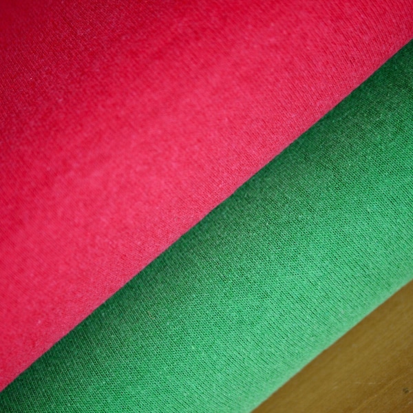 HILCO knit fabric GILLO pink or green 175!cm wide, sweater fabric, knit fabric, cotton fabric knit