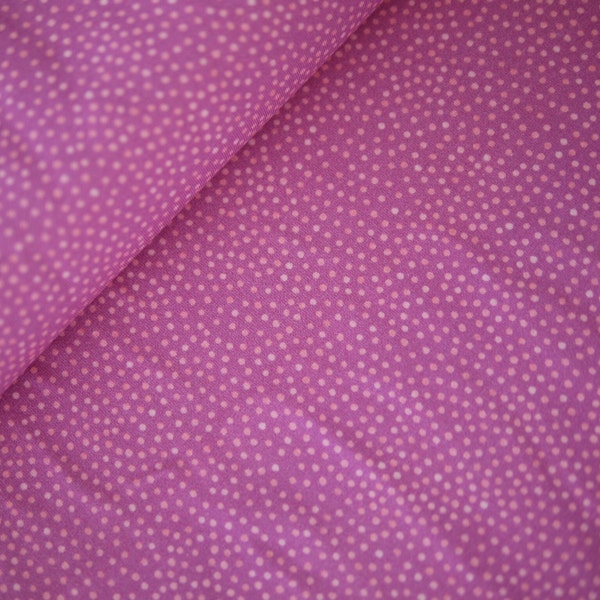 HILCO jersey series EMILIE, women's/children's T-shirt fabric dotted pink-pink, dress fabric jersey, combination fabric