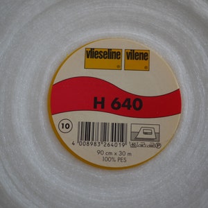 Freudenberg Volume Vlies H 640 Iron-on Interlining, Vlieseline, Iron-on Interlining, Interlining, Pocket Interlining, Vlieseline for Ironing