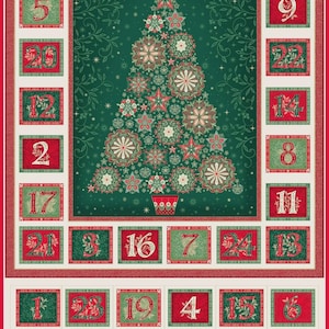 Makower Good Tidings Fabric Panel – DIY Christmas Advent Calendar