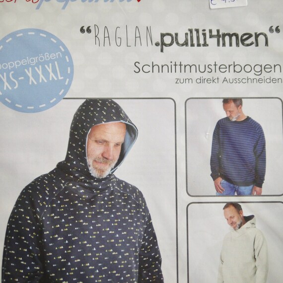 Lenipe Point. Sewing Pattern Men s Sweater Hoodie Raglan