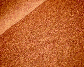 HILCO walk fabric 100% wool red brown, wool fabric, walk coat fabric, women, men, rust colored, sew jacket