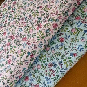 Tela patchwork Makower AFTERNOON TEA, tela floral de algodón, flores de tela, flores de primavera, tela floral romántica - 2 colores -