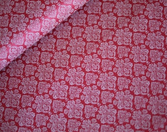 Traditional costume fabric, ORNAMENTS, wine red, 50 x 145 cm, dirndl fabric, dirndl fabric cotton, cotton fabric traditional costume, apron fabric