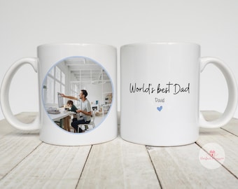 World's Best Dad Mug, Personalised Dad Mug, Father's Day Mug, Photo Dad Mug, Birthday Gift for Dad, Dad Mug, Custom Dad Mug, Best Dad Ever