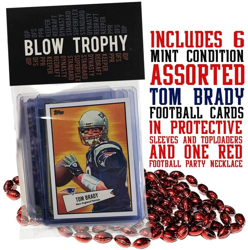 Tom Brady Football Card Bundle, Mint Condition, Set of 6 bild 2