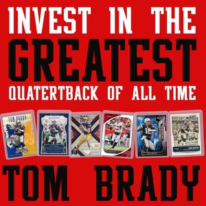 Tom Brady Football Card Bundle, Mint Condition, Set of 6 bild 5