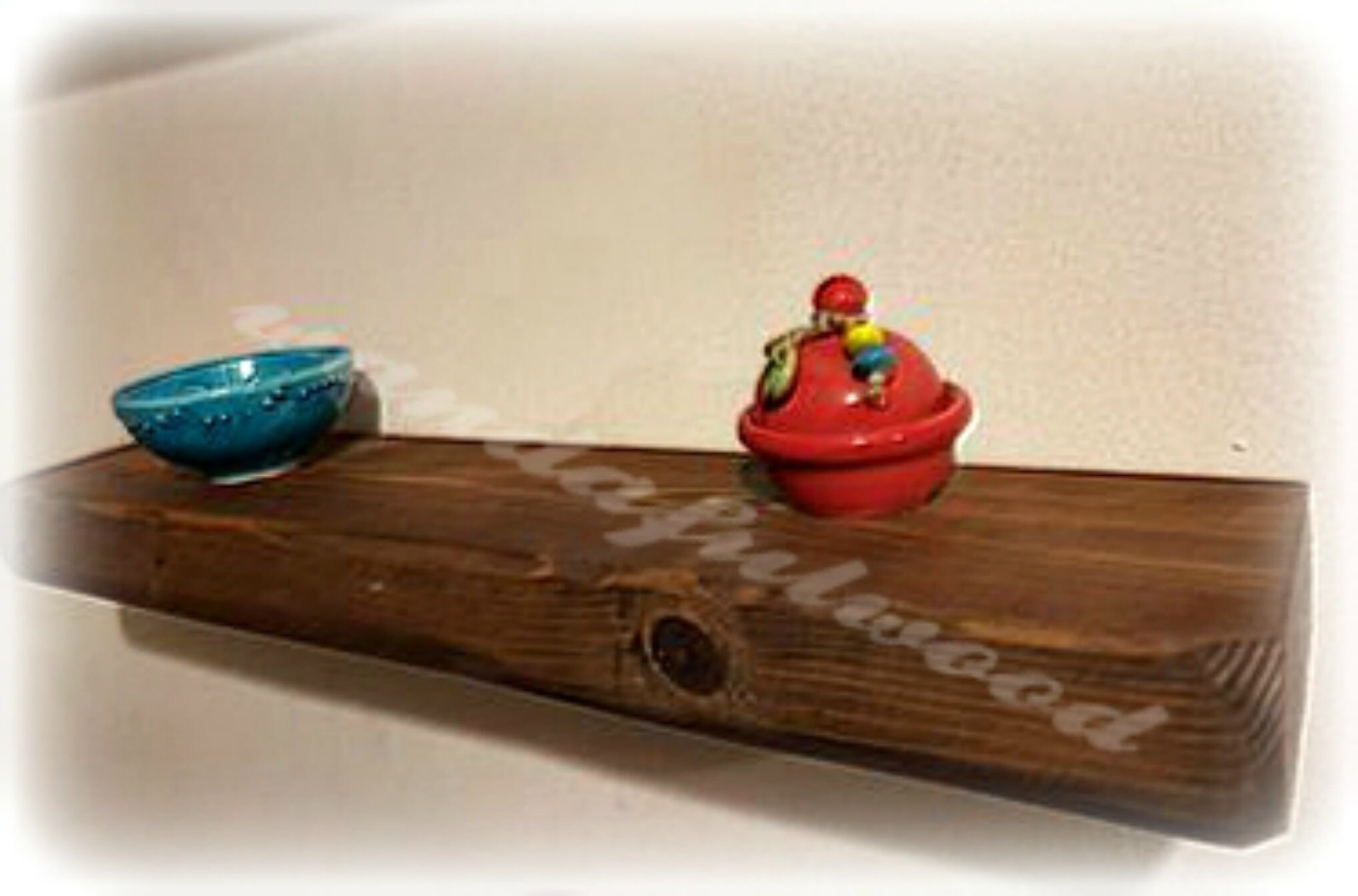 Estante flotante de madera rústica estanterías gruesas | Etsy