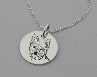 Anai's Jewelry Box Yorkshire Terrier Necklace for Yorkie Dog Lovers Silver Color Pendant and Necklace on 17 Chain 45cm Anai's Jewelry Box Yorkshire Terrier Necklace for Yorkie Dog Lovers Silver Color Pendant and Necklace on 17 Chain 45cm