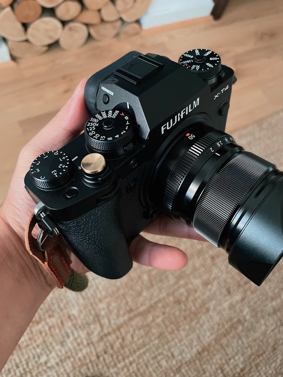 Gold Camera Shutter Release Button Solid Brass Fujifilm Etsy