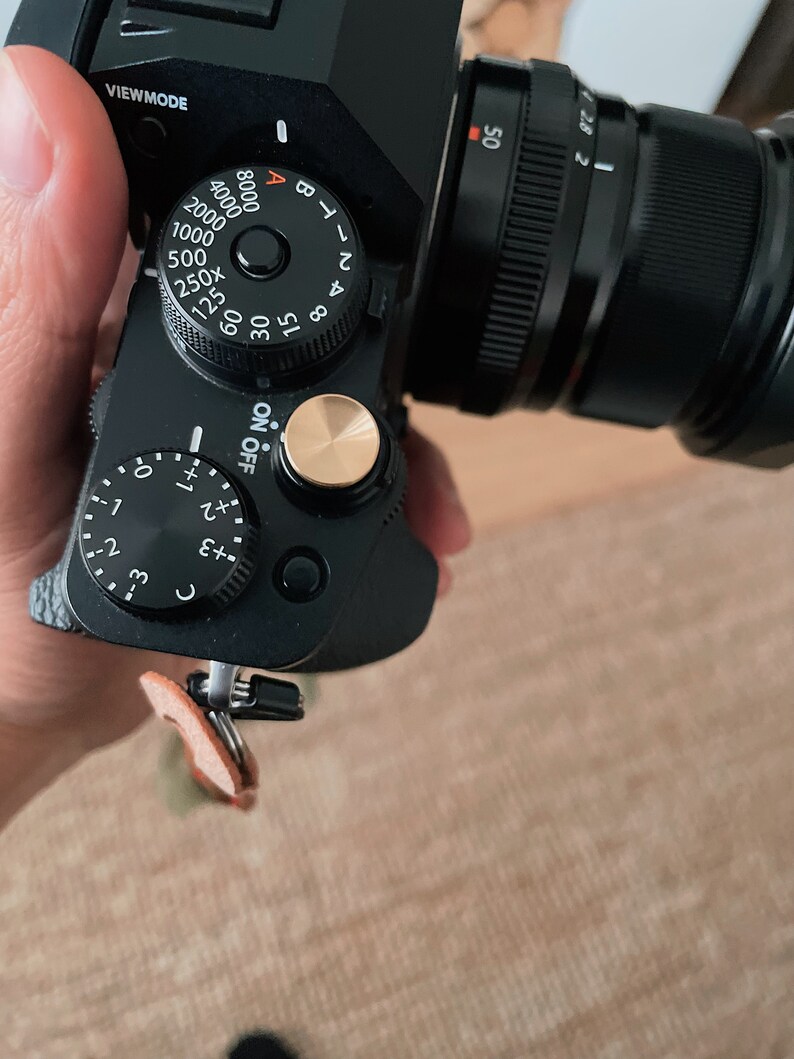 Gold Camera Shutter Release Button Solid Brass Fujifilm Etsy