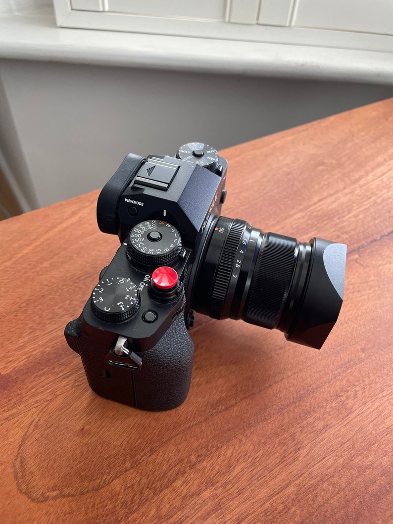 Red Camera Shutter Release Button Fujifilm Leica Canon Nikon Film