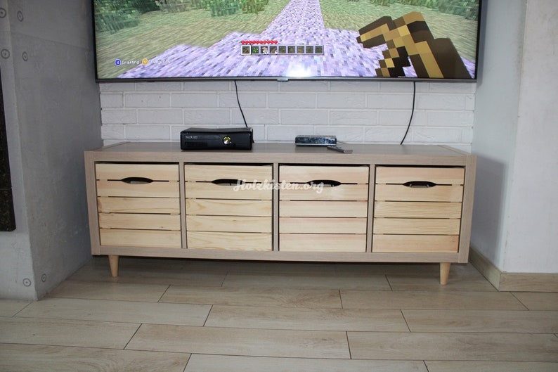 Set of Four Kallax Wooden Natural Boxes Fits in Ikea Kallax Etsy UK