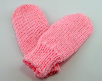 Childs Mittens, Pink Mittens, Kids Mittens, Mittens for Kids