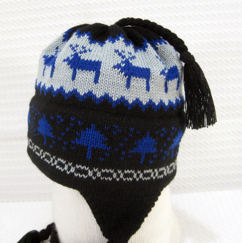 boys black winter hat