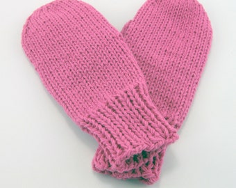 Childs Mittens, Pink Mittens, Kids Mittens, Mittens for Kids