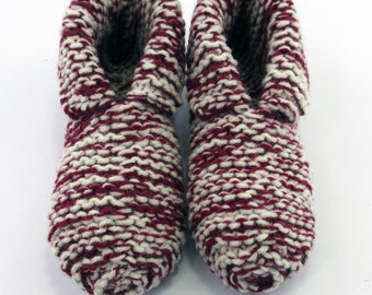 Slippers Child Large, Hand Knit Slippers, Warm Slippers