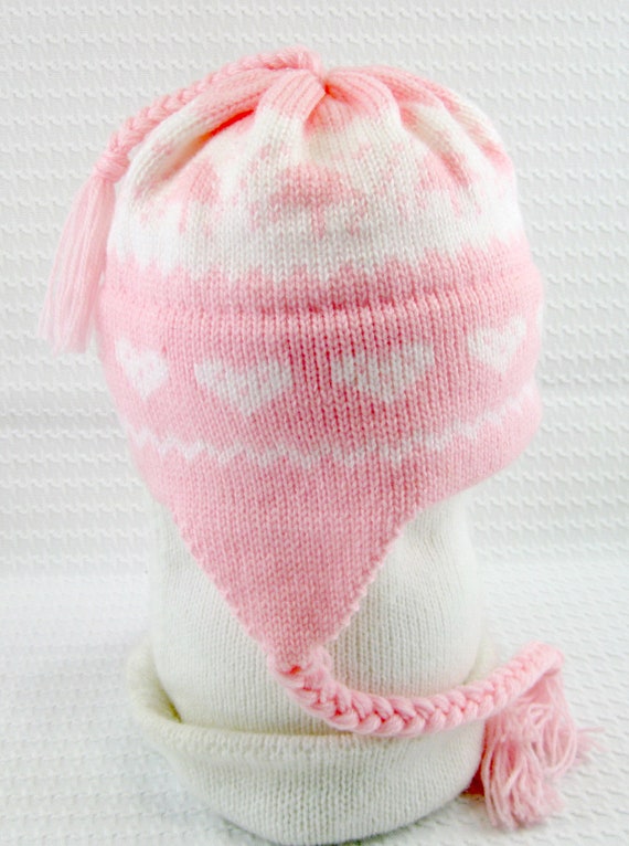 pink toddler winter hat