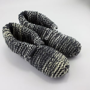 Adult Slippers, Small, Ladies Slippers, Hand Knit Slippers, Warm Slippers