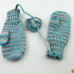 Gray  Mittens, Handmade Mittens, Infant Mittens, Soft Mittens