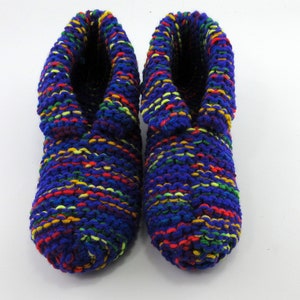 Adult Small Slippers, Warm Slippers, Handknit Slippers