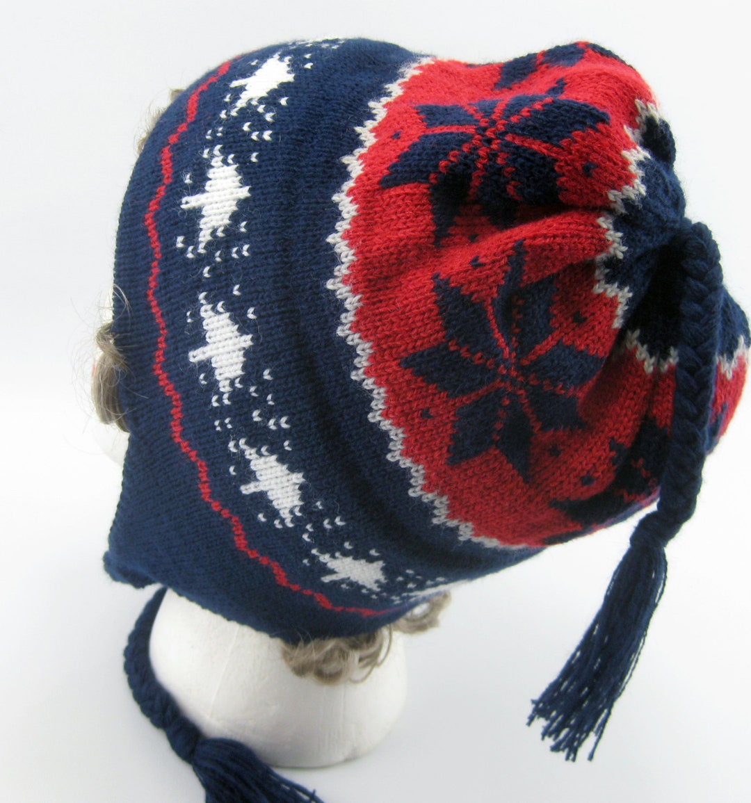 Mans Navy Knit Hat, Womens Knit Hat, Adult Warm Hat Etsy