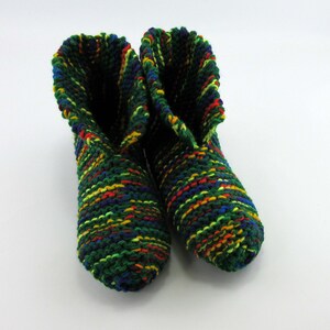 Adult Small Slippers, Warm Slippers, Handknit Slippers