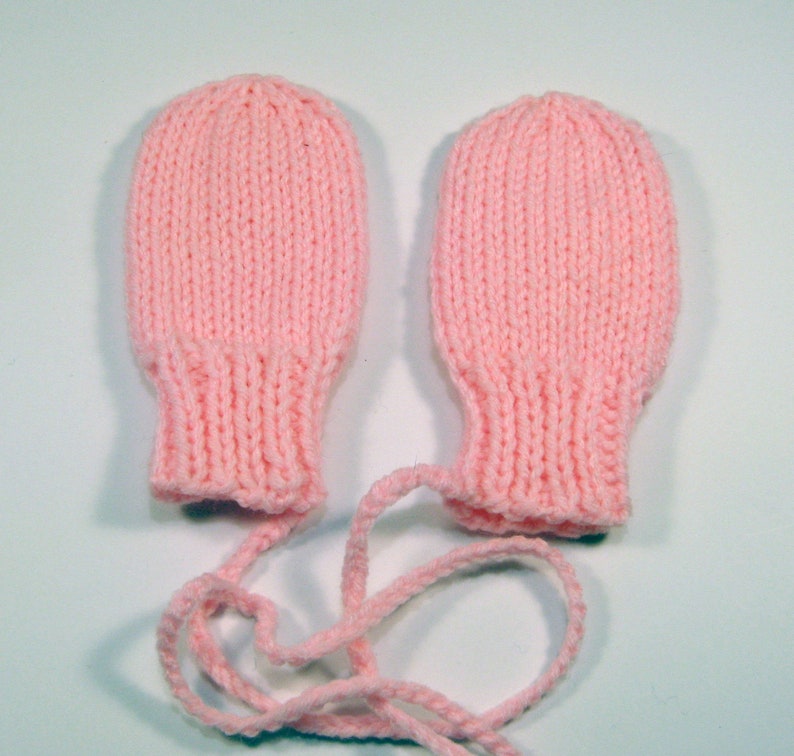 infant mittens string