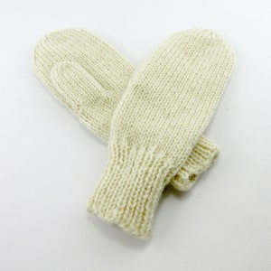 Adult Small Mittens, Girls Mittens, Warm Mittens, Hand Knit Mittens