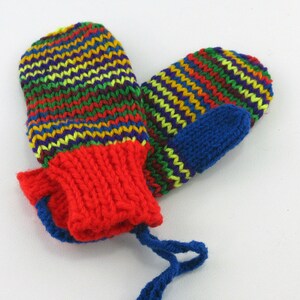 Red Mittens, Winter Mittens, Toddler Mittens, Kid&#39;s Mittens