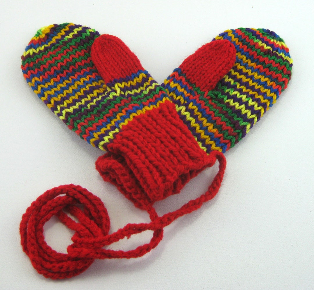 Kids Mittens Childs Mittens Hand Knit Mittens Toddler Etsy