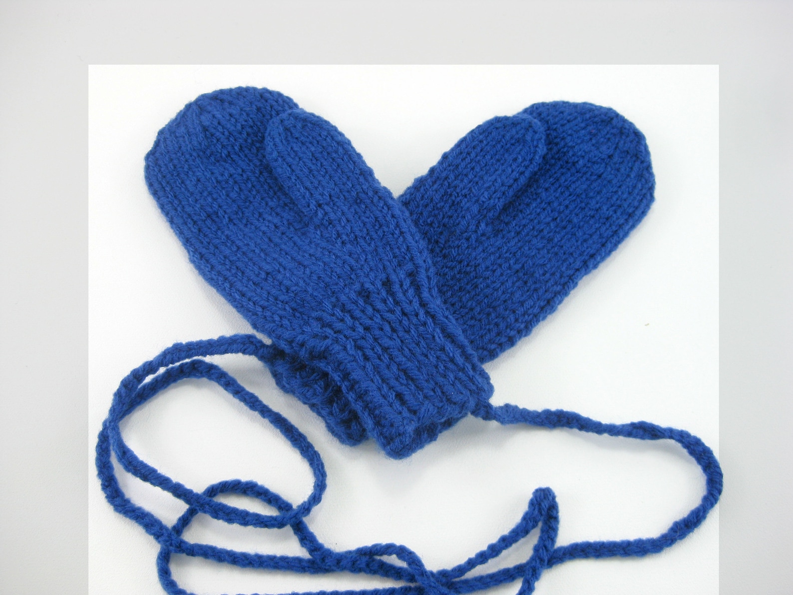 Blue Mittens, Hand Knitted Mittens, Kids Mittens, Warm Mittens Etsy