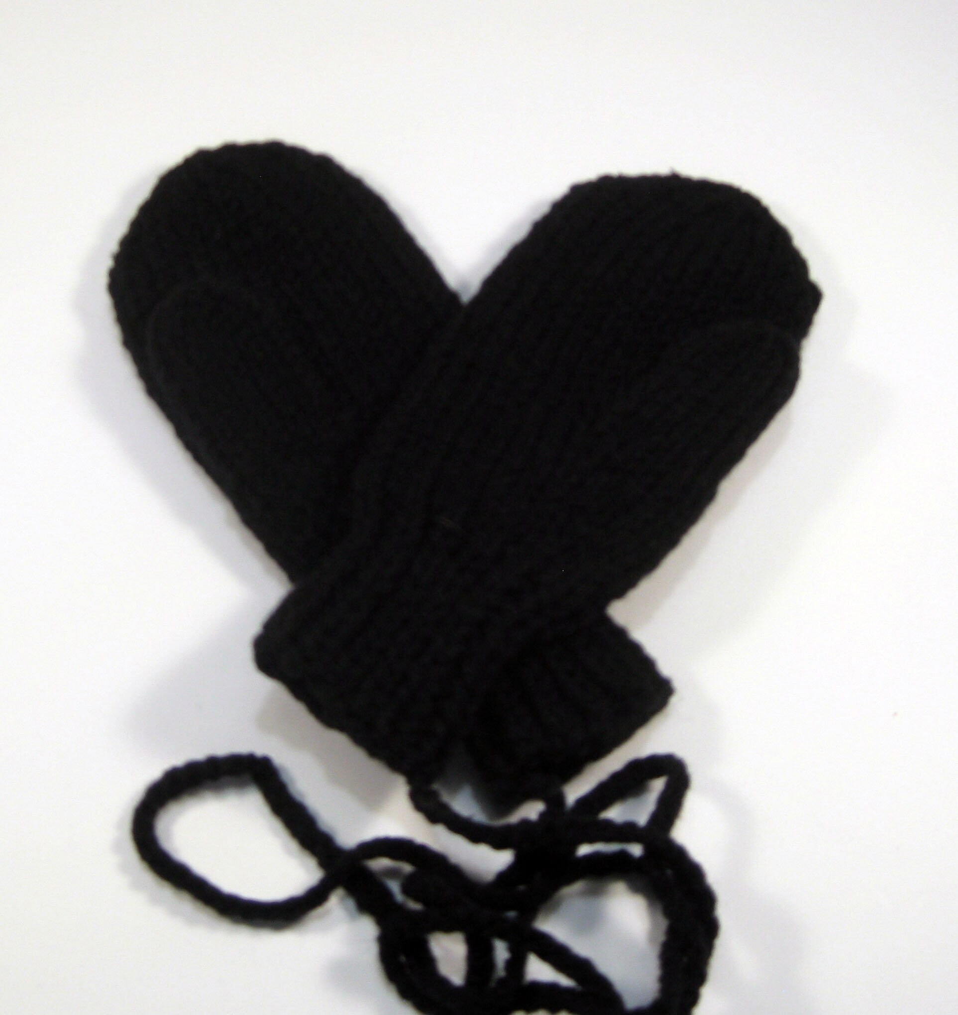 Kids Mittens Black Mittens Handmade Mittens Winter Mittens Etsy