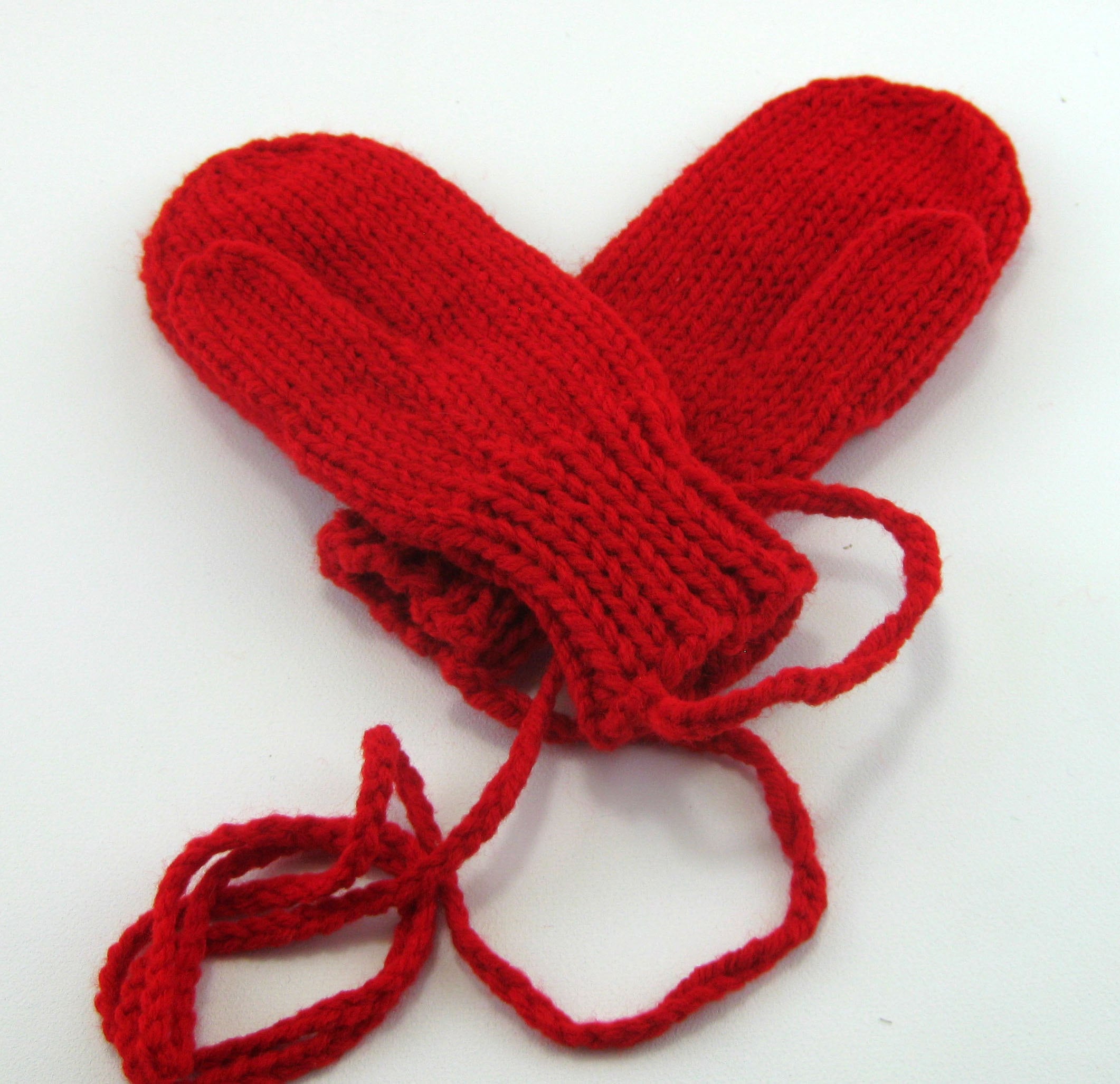 Red Mittens Childs Mittens Kids Mittens Knitted Mittens Etsy