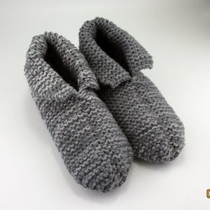 Adult Slippers, Small, Ladies Slippers, Hand Knit Slippers, Warm Slippers
