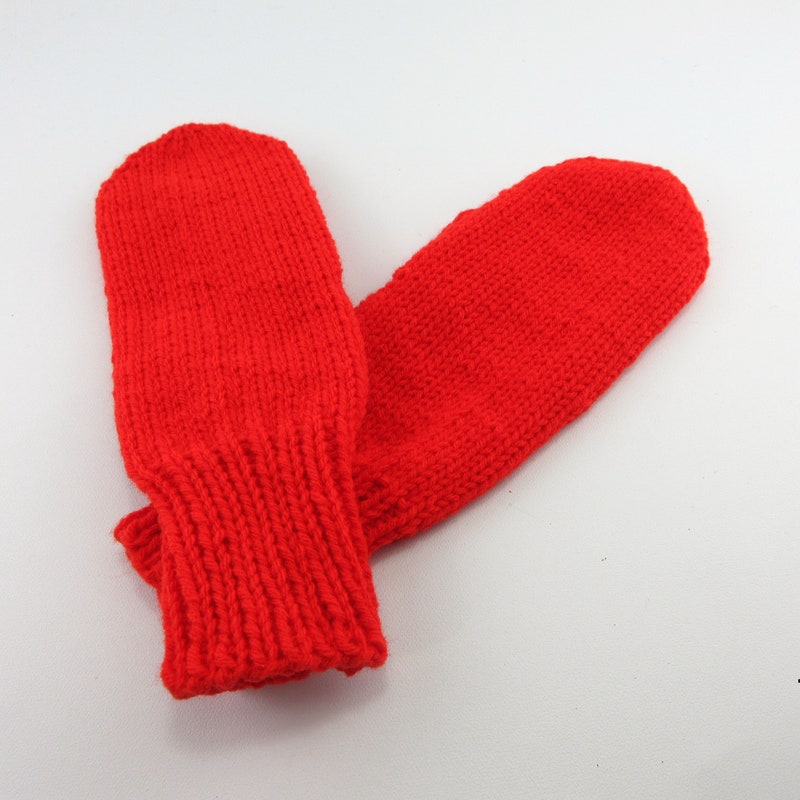Red Mittens - Etsy