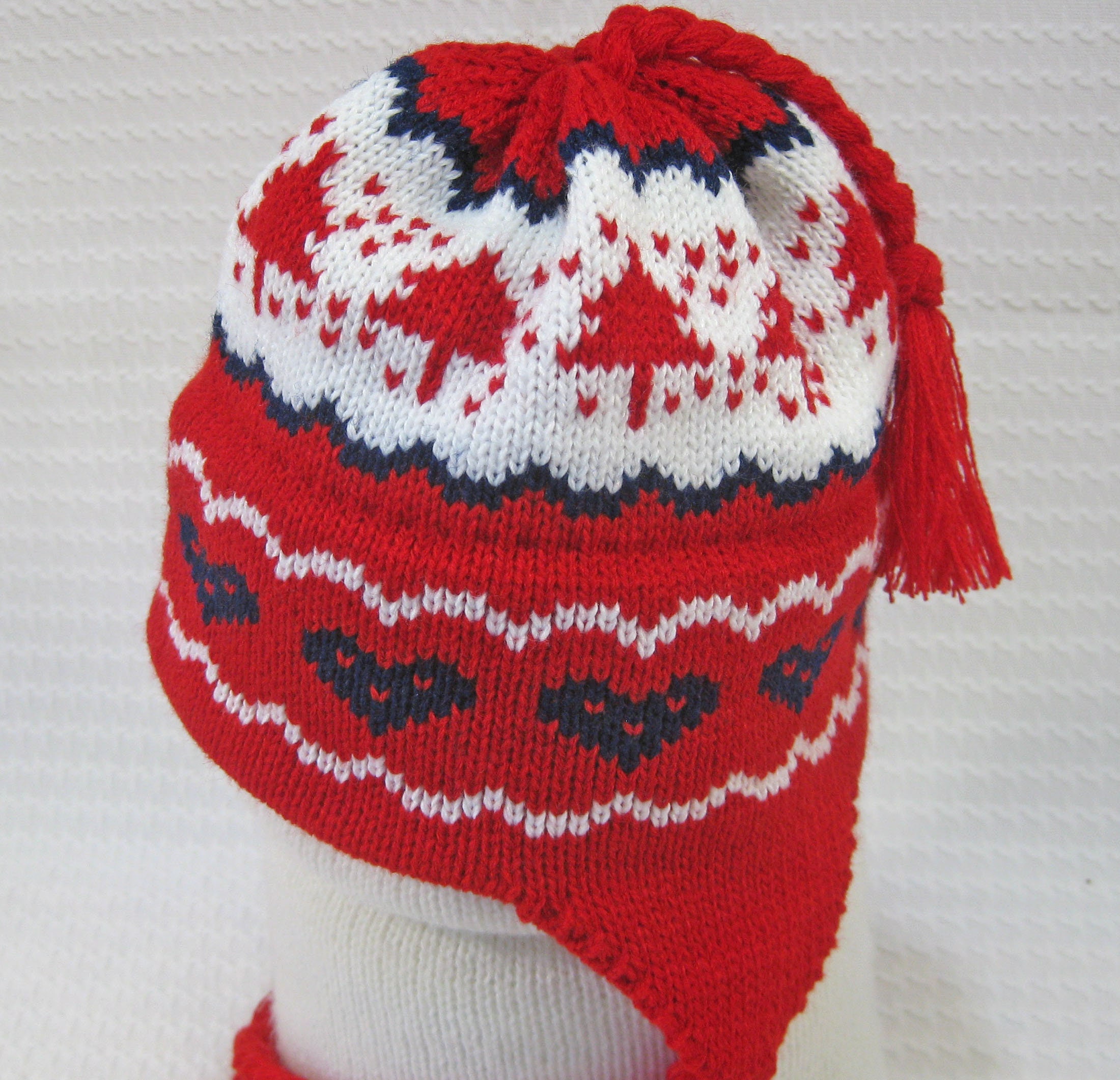 kids red winter hat