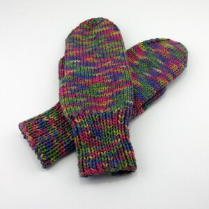 Purple Mittens, Medium Adult Mittens, Warm Mittens, Hand knitted Mittens