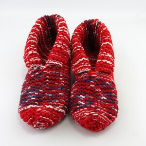 Adult Small Slippers, Warm Slippers, Handknit Slippers